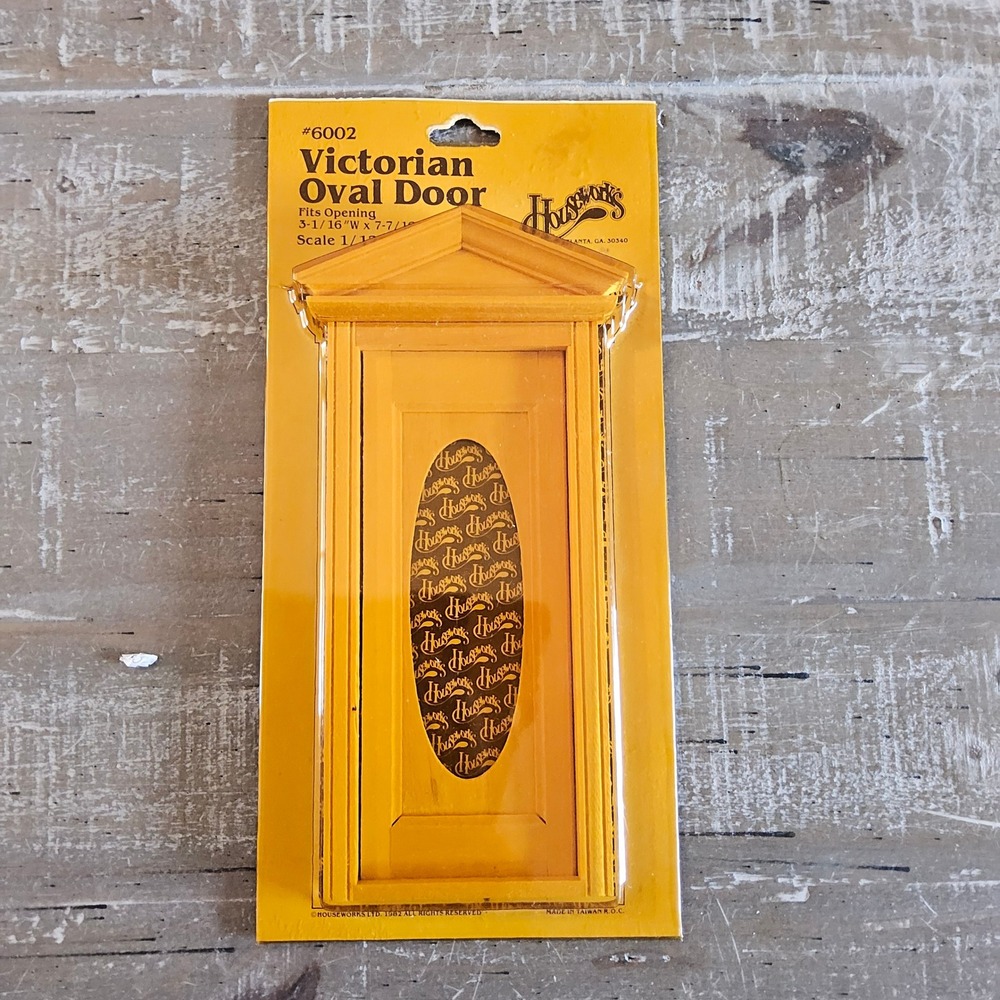 VTG Houseworks Victorian Oval Door Dollhouse Miniature 6002 Crafting Hobbyist